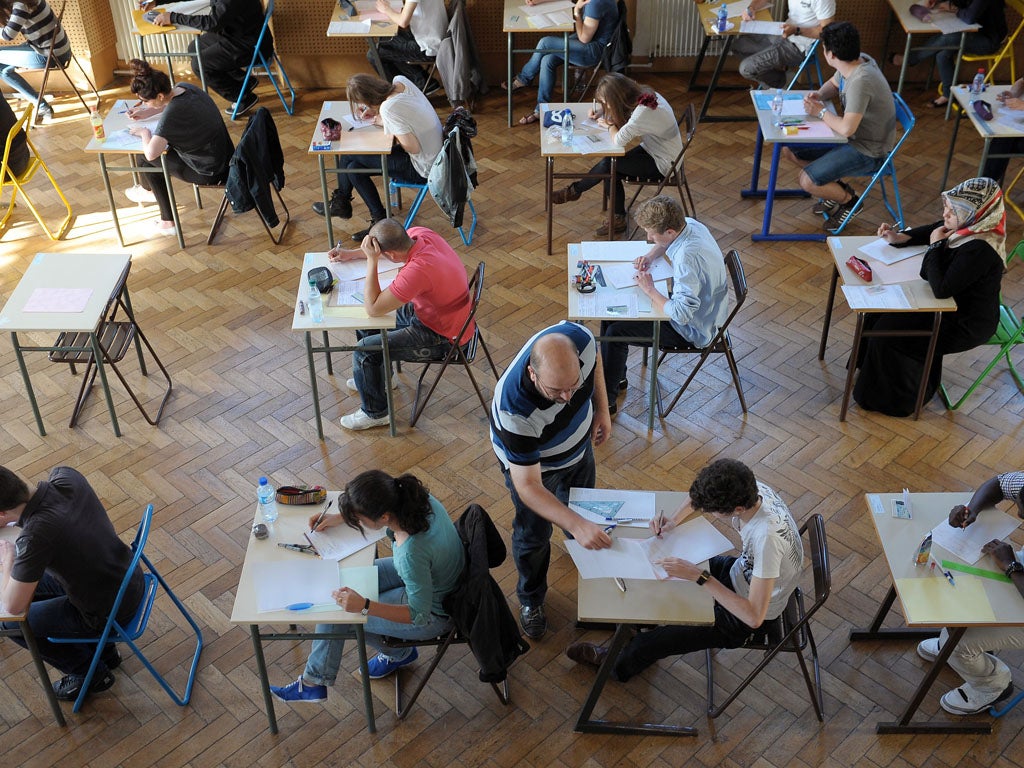 Students sat down for entrance exam only to find the answers already filled in