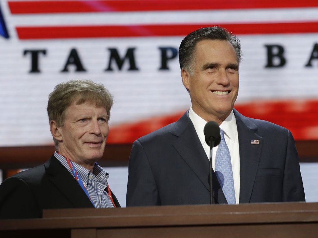 Romney with 'mad professor' Stuart Stevens who presides over his campaign