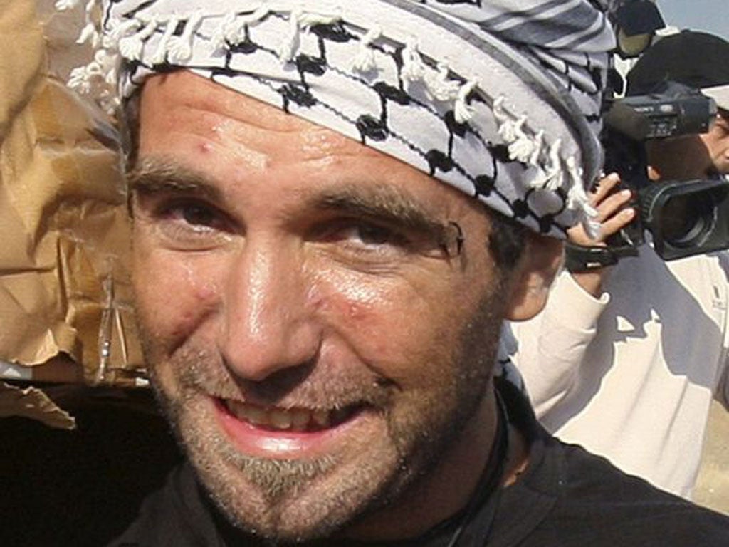 Vittori Arrigoni was killed last year by a radical Islamist group