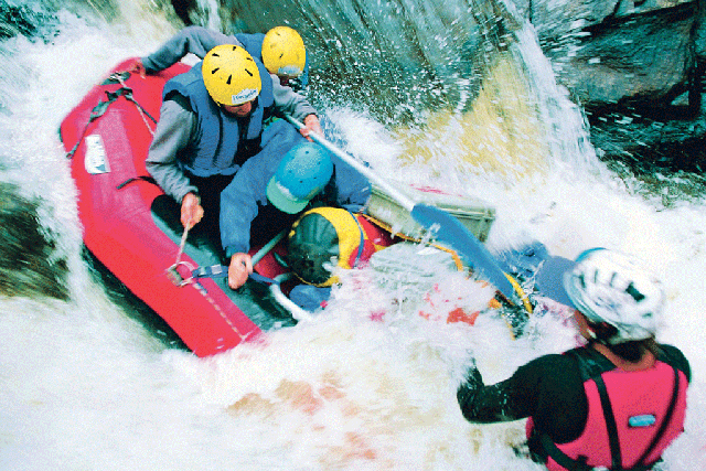 Make waves: rafters take to the rapids