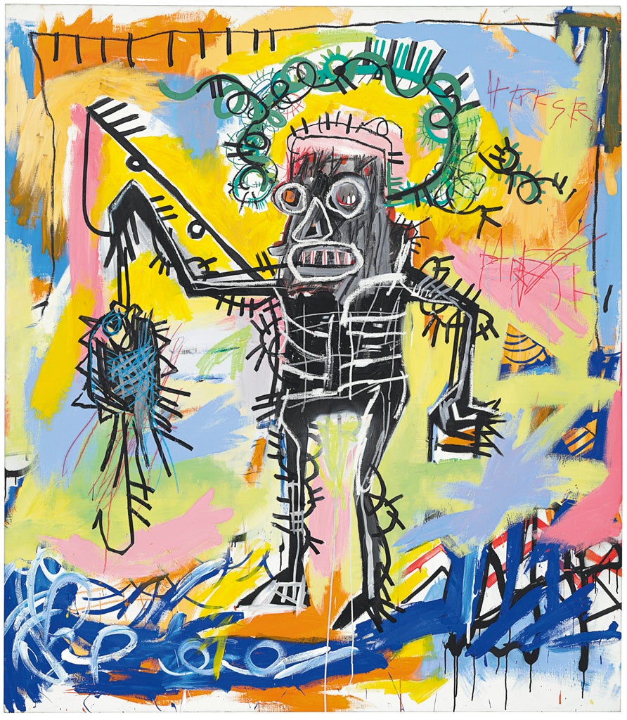 Jean-Michel Basquiat (1960-1988)
Untitled, 1981
Acrylic and oilstick on Canvas
78 x 68 in, 198 x 173 cm