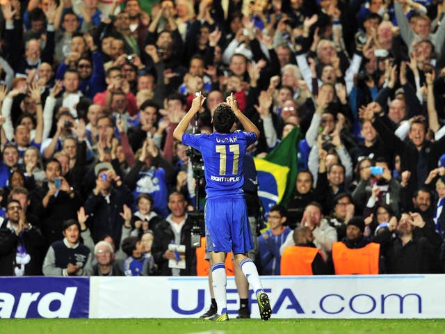 <b>Oscar </b><br/>
<b>CHELSEA v Juventus, 2012</b><br/>
21-year-old Oscar marked his Champions League debut and first start for Chelsea with two goals, the second of which was an exquisit curled effort around the outstretched Juventus goalkeeper Gianlucca Buffon, to announce his arrival at the European Champions.