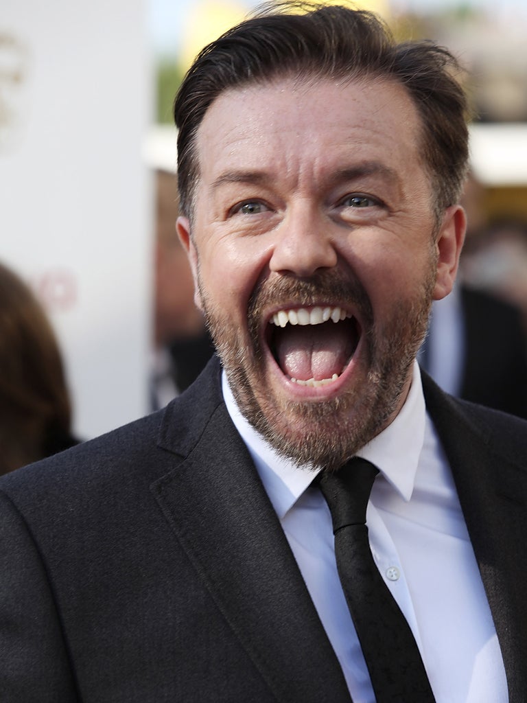 Gervais said he was planning to quit Twitter after a woman used it to tell him to "shut up" about his atheistic opinions on religion, only to get upset when he argued back