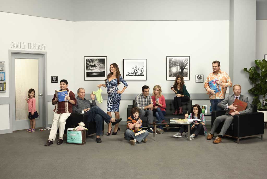Relative values: the main cast of characters from the new series of 'Modern Family'