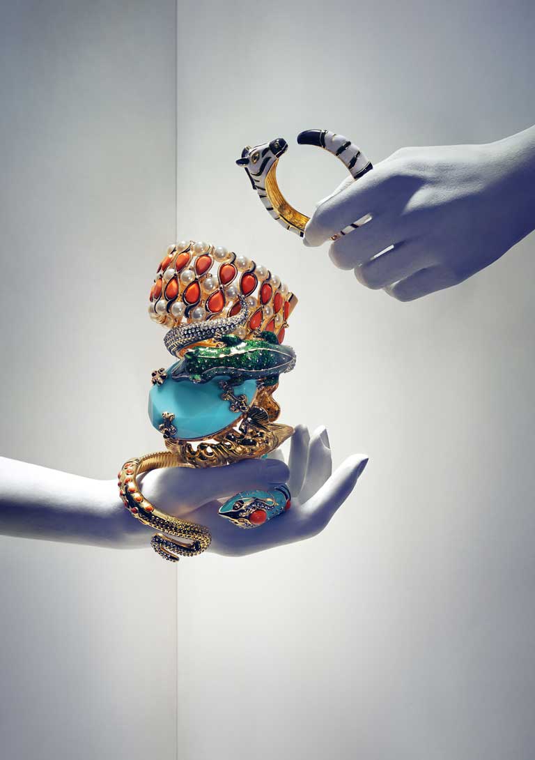 Self-styled 'Queen of Bling' Anna Della Russo has teamed-up with H&M to produce a range of bonkers jewellery, bags, shoes and sunglasses