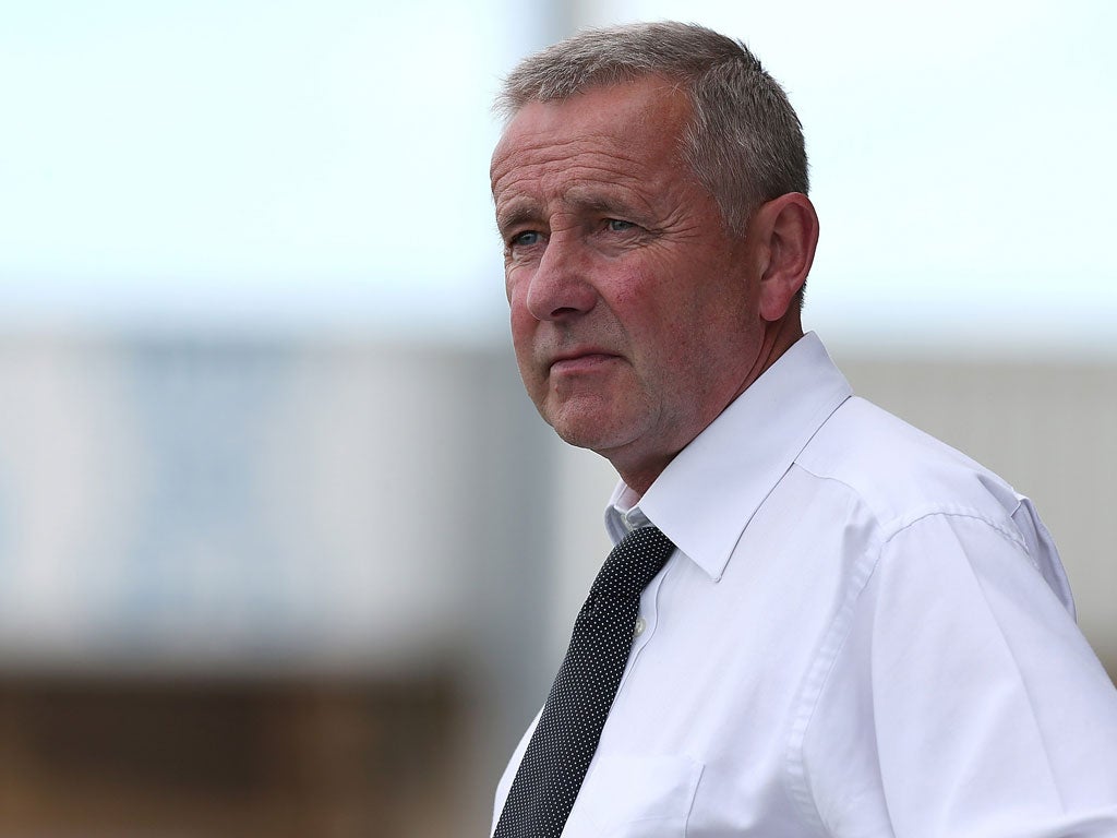 The Dons are looking to replace Terry Brown - by advertising on their official website