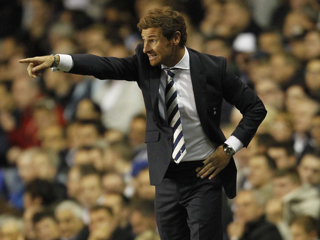 Andre Villas-Boas urges his side on