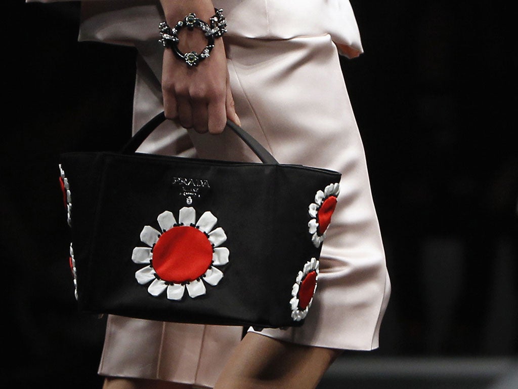 Prada flower online bag