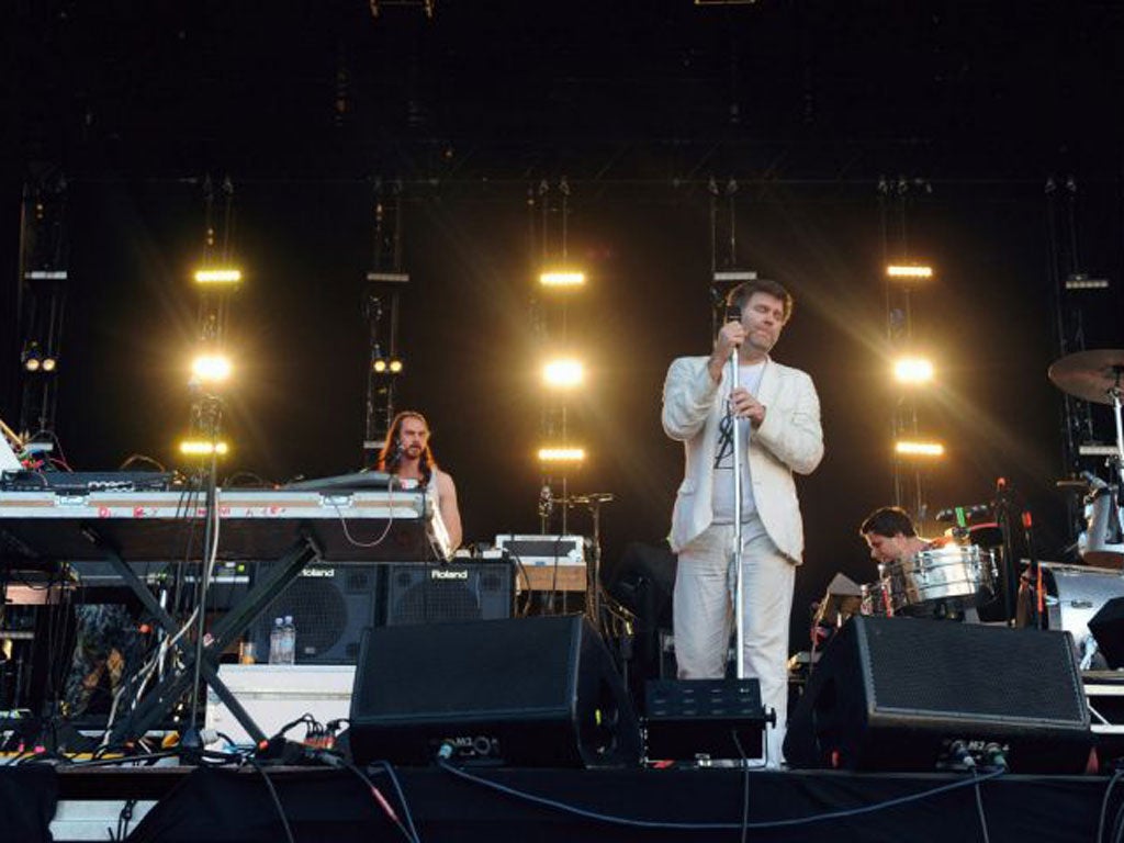 Bowing out: Singer James Murphy, centre, and LCD Soundsystem have gone their separate ways after 10 years