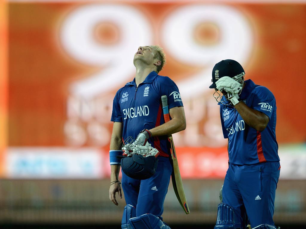 Luke Wright hit 99 for England against Afghanistan