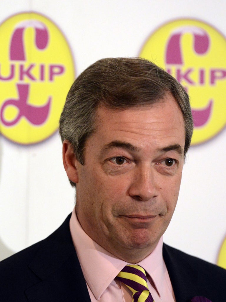 Nigel Farage knows he has got the Government worried
and is enjoying every moment of it