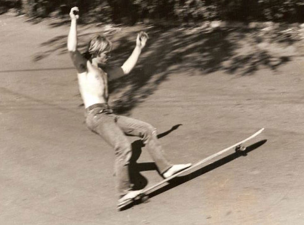 Sims in the early 1970s: he went on to win the Skateboarding and Snowboarding World Championships