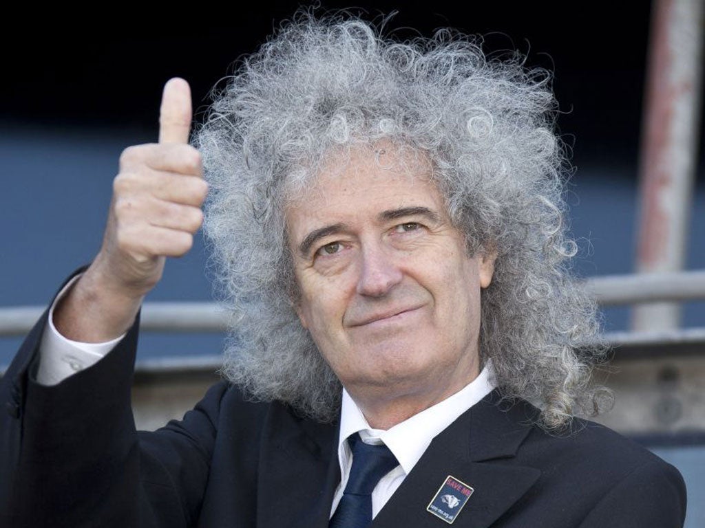 Come out fighting: Brian May has been campaigning vigorously against a trial cull of badgers