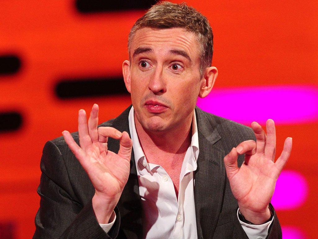 It's not funny: Steve Coogan on The Graham Norton Show in May. He concedes that the lives of others are interesting