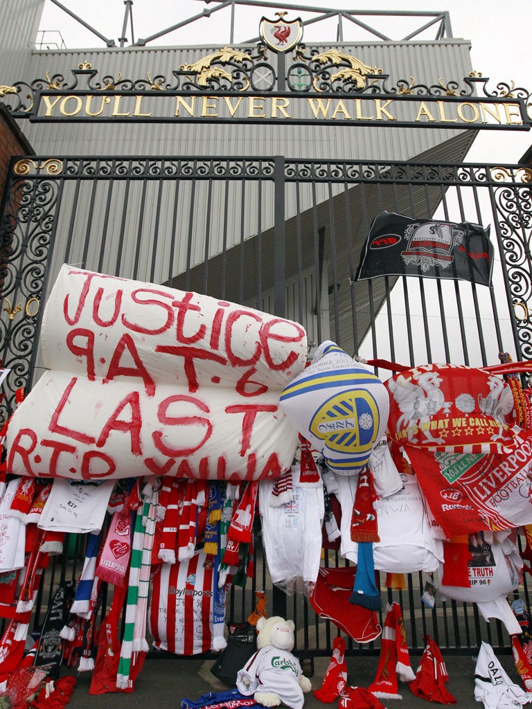 Football united: Liverpool will today invite the world to share their loss