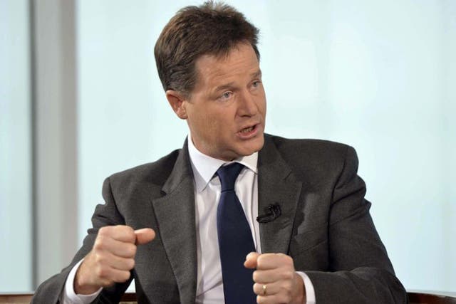 Clegg signalled that he would veto any bid by the Treasury to slash another £10 billion from the welfare bill