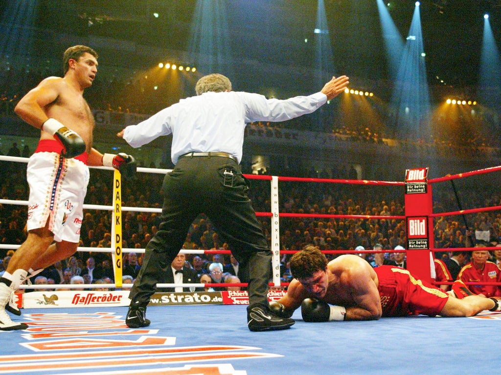 Sanders caused a major shock when he inflicted a second-round knockout defeat on Klitschko in Hanover nine years ago