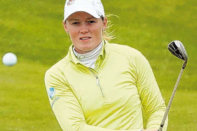 Stacey Keating plays at the British Open before disqualification