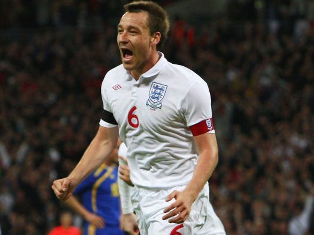 John Terry was captain from 2006 to 2010 before being sacked by
Fabio Capello