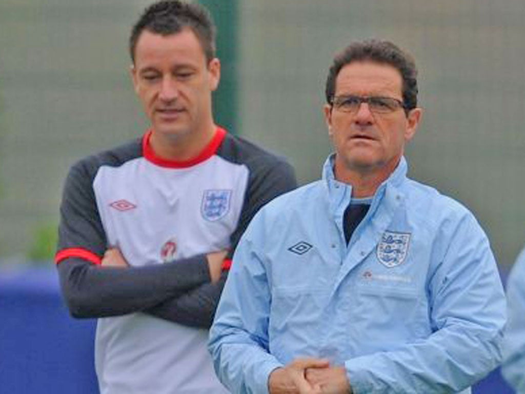 Fabio Capello sacked John Terry