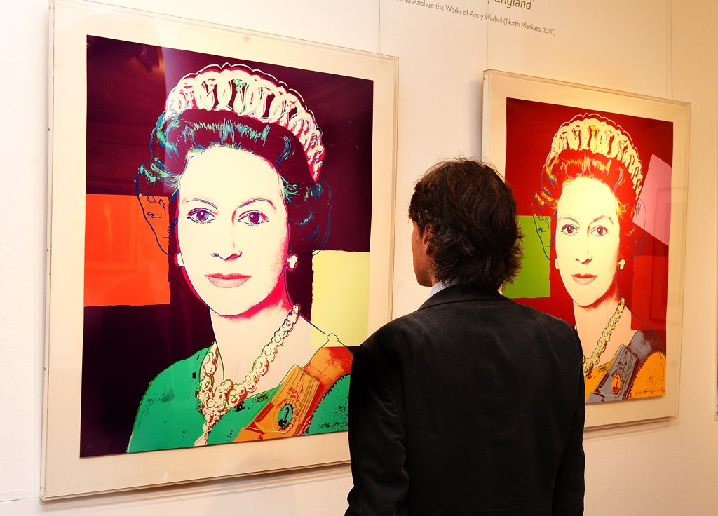 Andy Warhol's Reigning Queens: Queen Elizabeth ll, a set of four screen prints