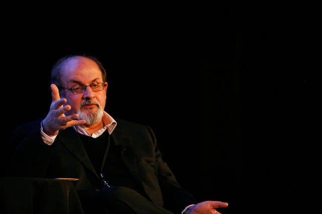 Writer Salman Rushdie speaks at his work at The 2009 New Yorker Festival