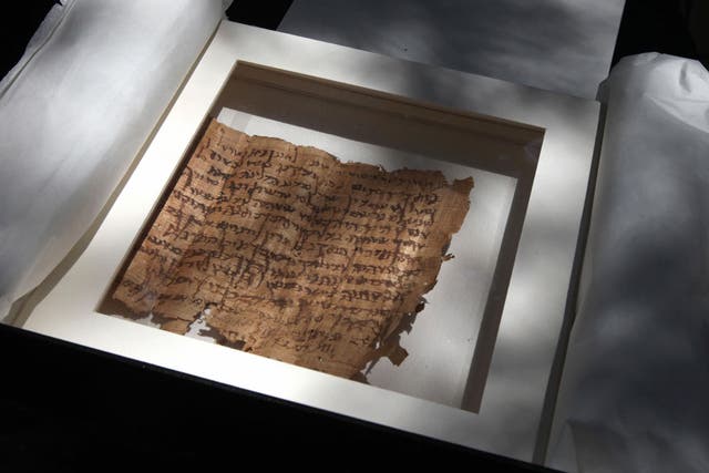 May 6, 2009 a 2,000-year-old papyrus document found by Israeli archeologists in Jerusalem.