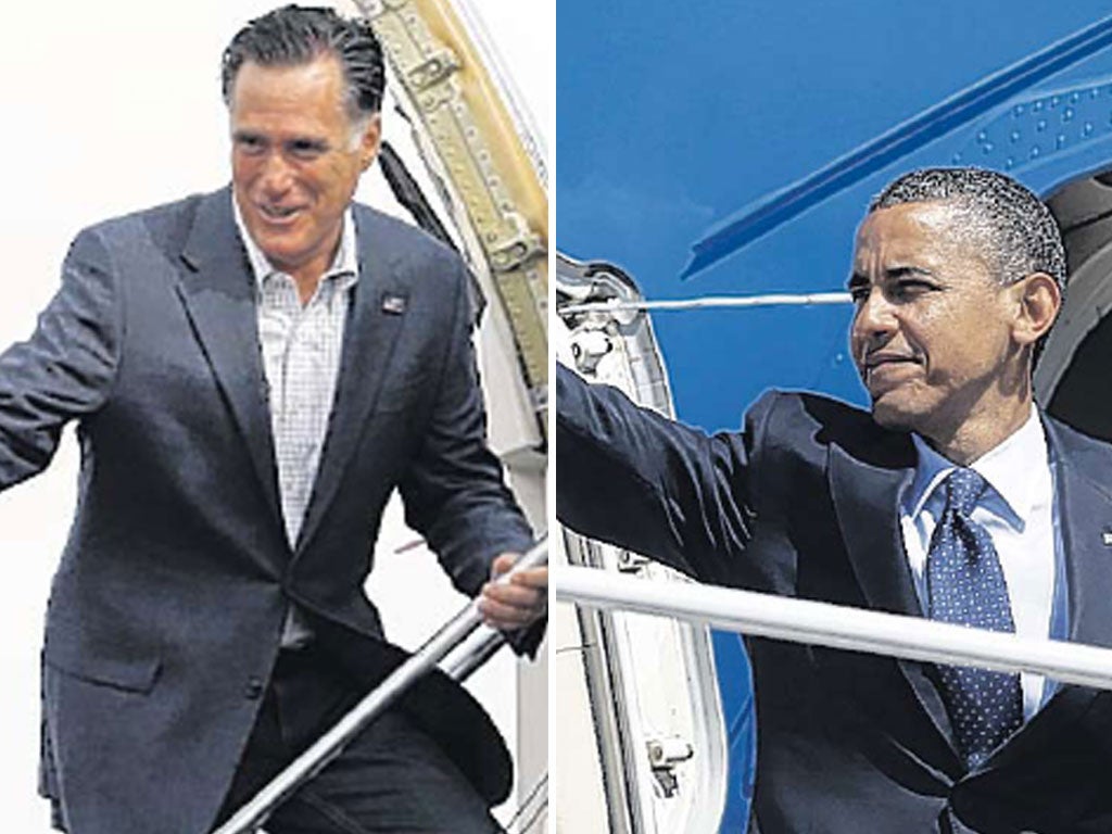 Mitt Romney and Barack Obama took their campaigns to Ohio yesterday