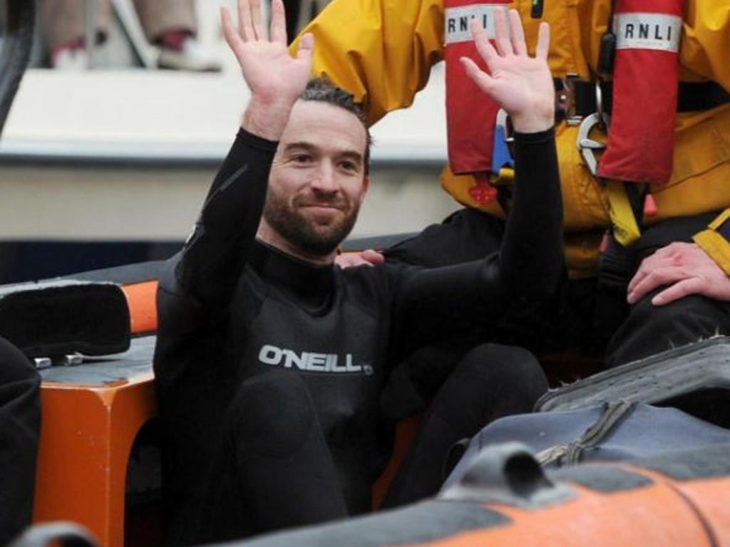 In front of millions of television viewers, Trenton Oldfield, 36, halted the annual race between Oxford and Cambridge universities on April 7