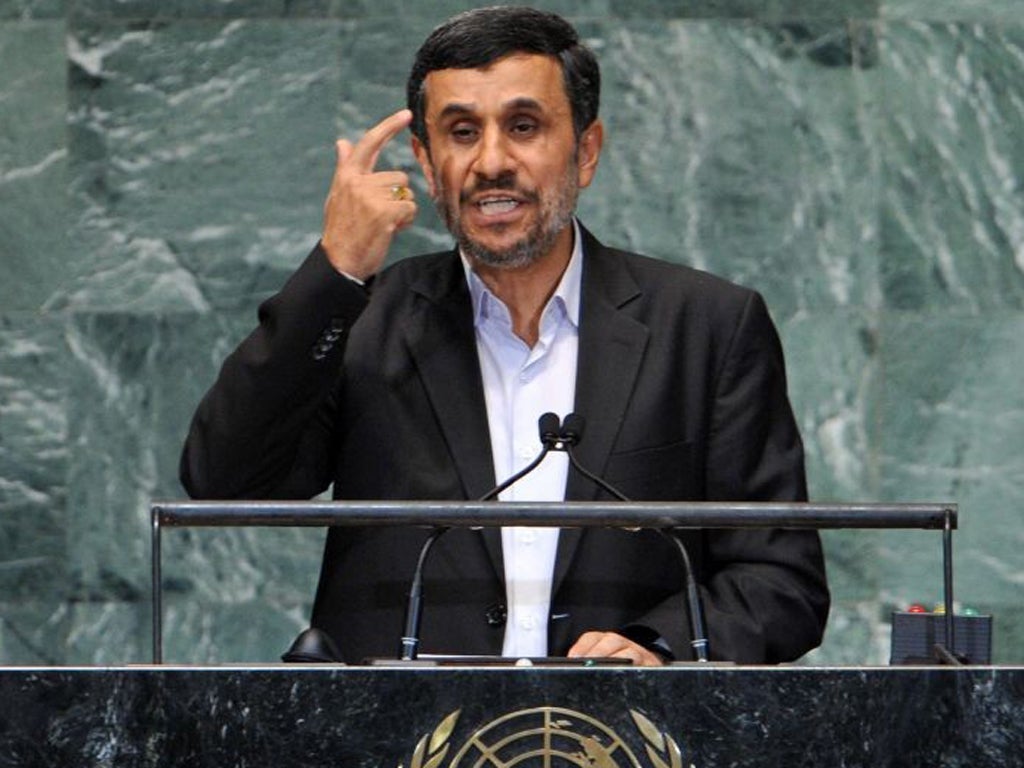 Ahmadinejad, known for past fiery denunciations of the United States and Israel, cited what he termed the "continued threat by the uncivilized Zionists to resort to military action against our great nation is a clear example of this bitter reality."