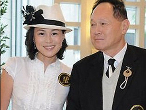 Gigi Chao pictured with her father, Cecil