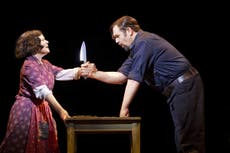 Meat cleavers at dawn: Imelda Staunton beats Sweeney Todd co-star