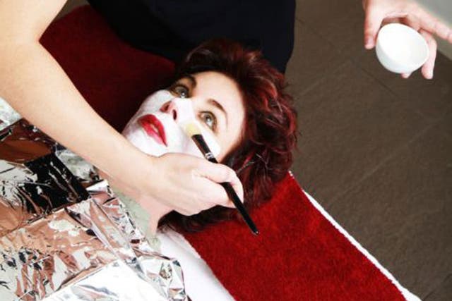 Foiled again: Ruby Wax takes a visit to the resort’s spa centre Robson Studios