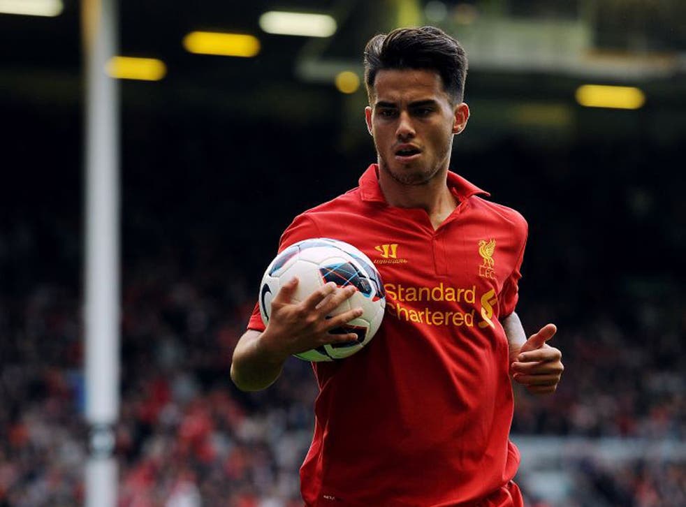 Suso has been given his chance by Brendan Rodgers – and set up Liverpool’s goal against United on Sunday