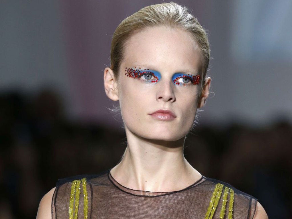 Models from the Dior show