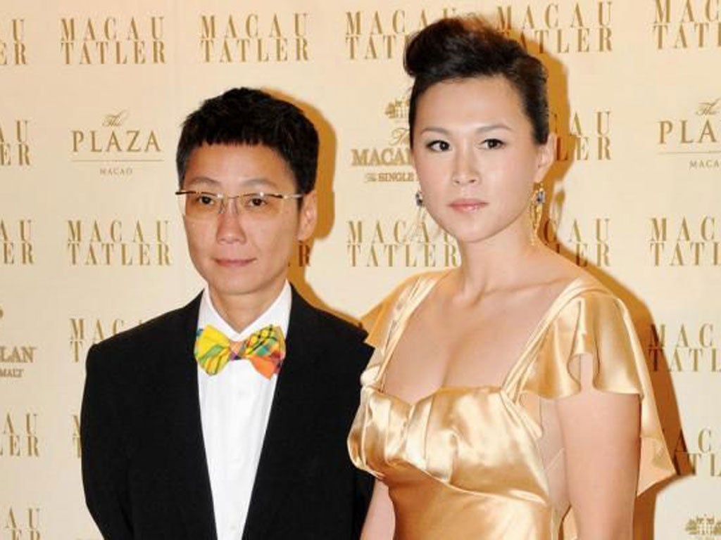 Gigi Chao, right, with her partner Sean Eve