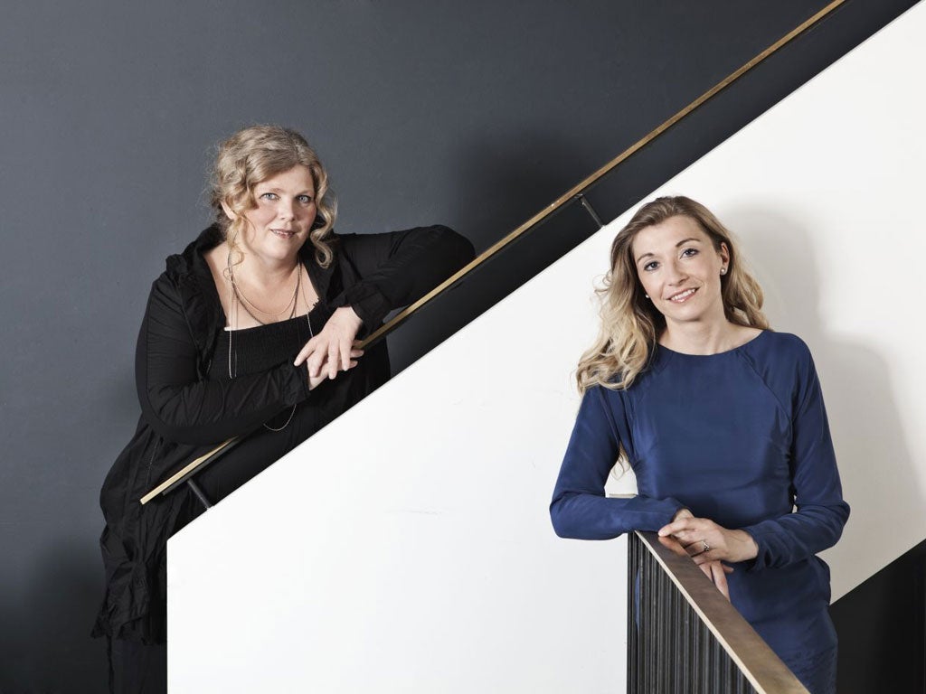 Partners in crime: Lene Kaaberbol and Agnete Friis say their working relationship is ‘much like a marriage’