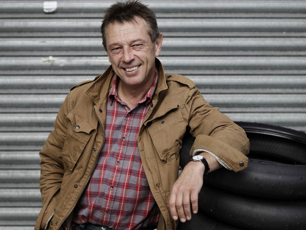 On track: Andy Kershaw says he is now in the best physical and mental state of his life