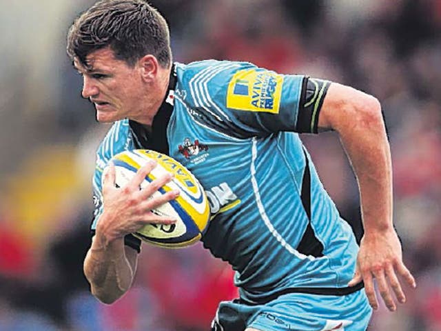 Freddie Burns created two tries for Gloucester – but was also sent to
the sin bin