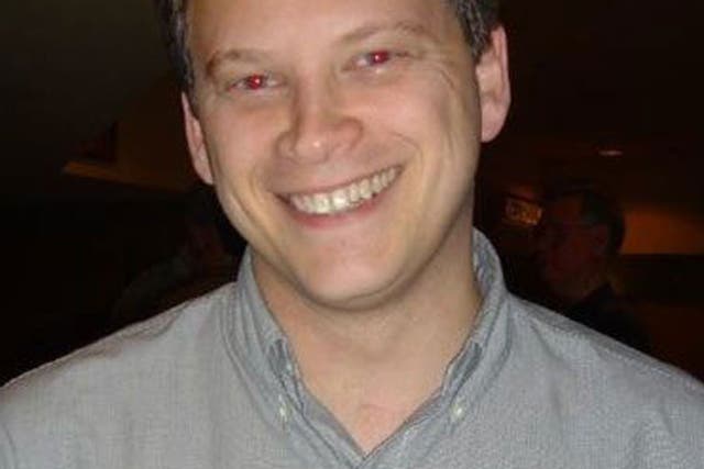 The Conservative Party chairman Grant Shapps pictured posing as
his alter-ego, Michael Green