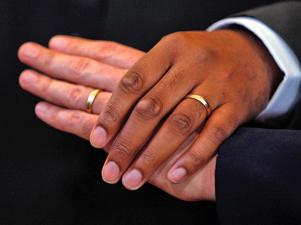 Gay weddings are 'just the same as everyone else'