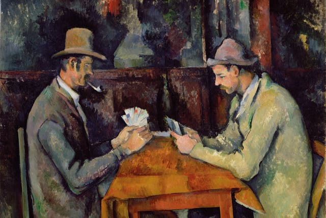 Cardplayers by Paul Cezanne, part of the Courtauld collection