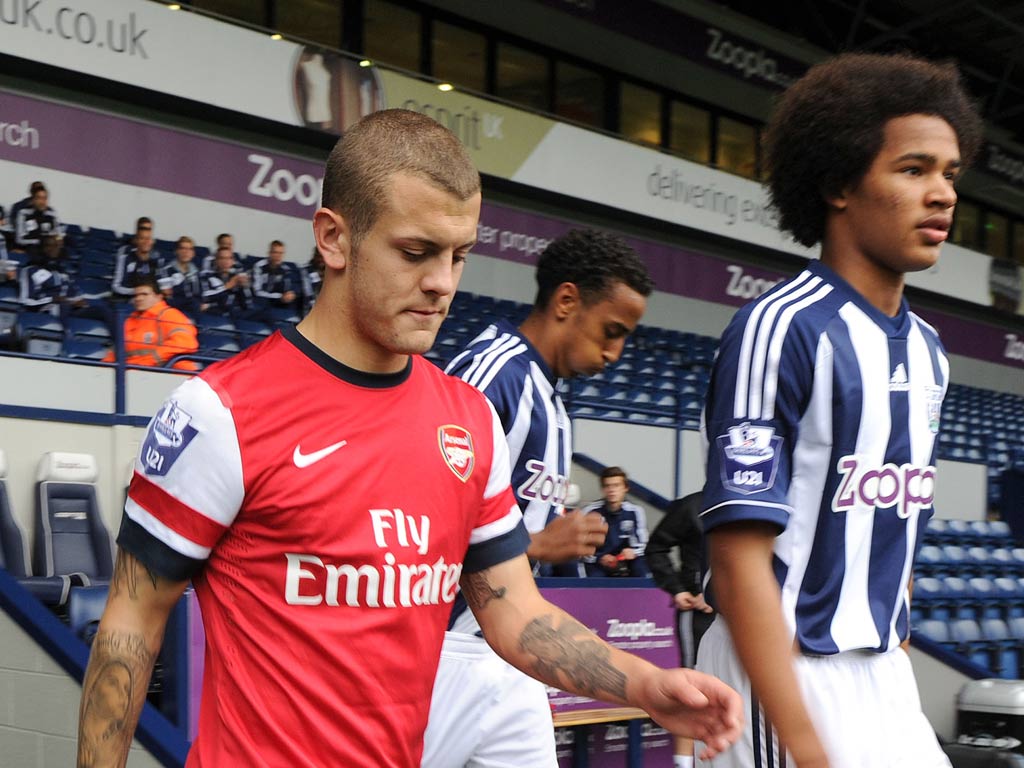 Jack Wilshere features for Arsenal under-21s