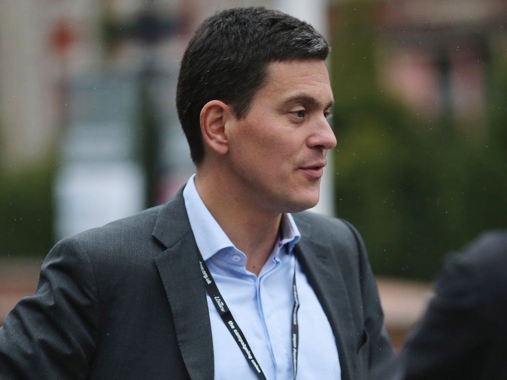 Former leadership candidate David Miliband