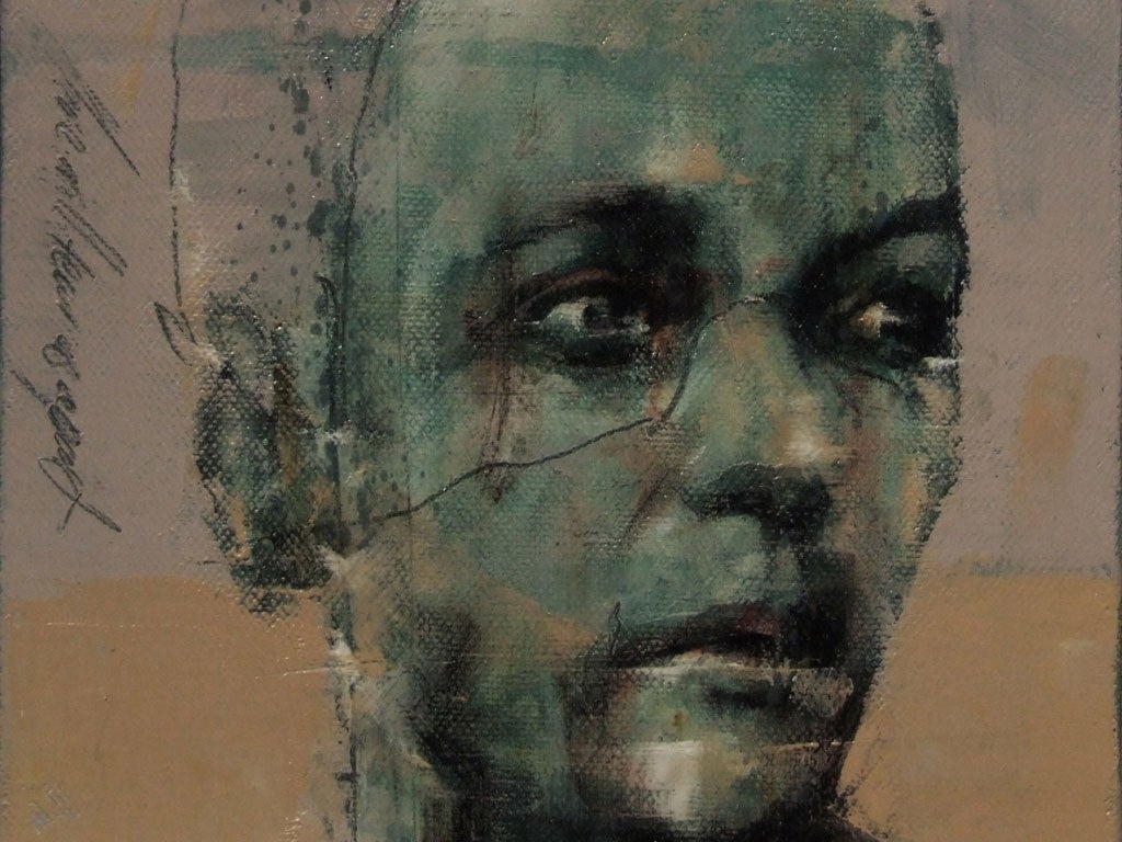 Why is it something so good just can't function no more, oil on canvas,  20 x 20 cm