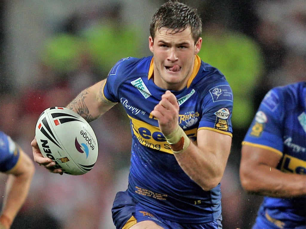 Leeds' young full-back Zak Hardaker has received his first international call-up after being named as Super League's Young Player of the Year
