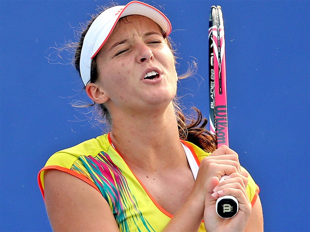 Serving problems: Laura Robson