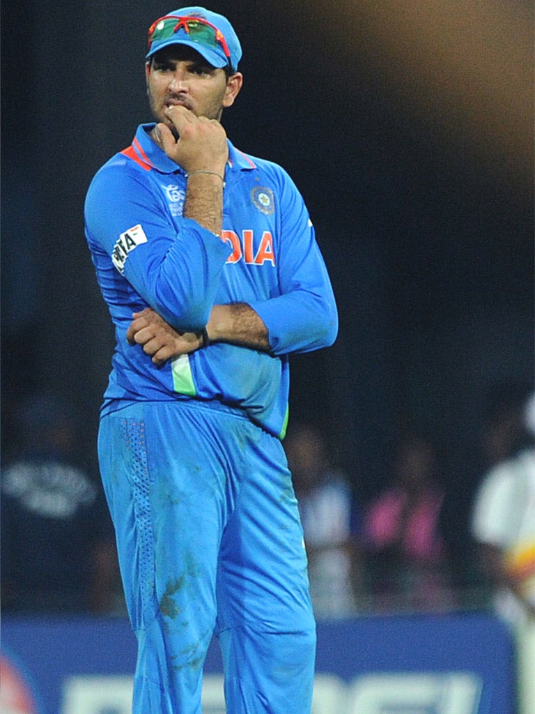 Yuvraj Singh reacts to India's exit from the World Twenty20