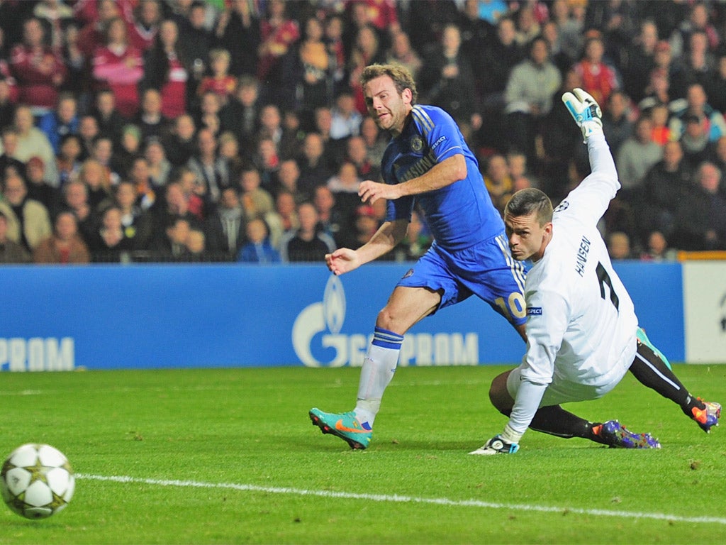 Juan Mata scored two of Chelsea's goals