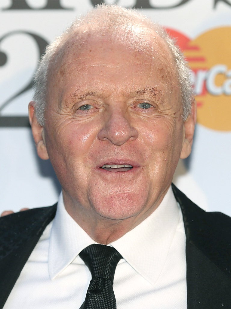 Anthony Hopkins at the Classical Brit Awards last night